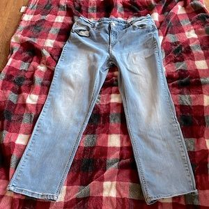 Time and Tru Womans Light-Washed Jeans